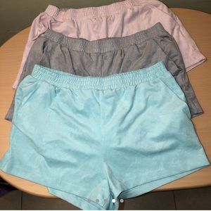 Forever 21 faux suede shorts with pockets